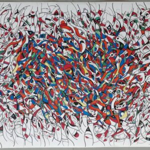 Abstract mosaic 70x100-2a