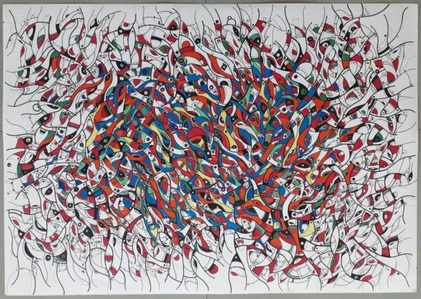 Abstract mosaic 70x100-2a