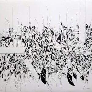 Tangle doodles art - 70x100-4a