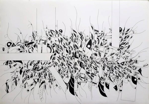 Tangle doodles art - 70x100-4a